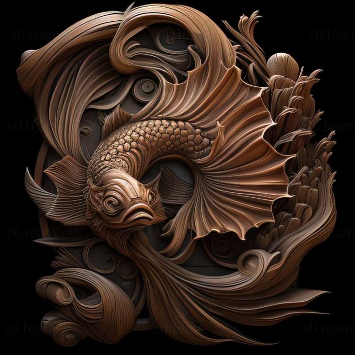 Animals Fighting fish Dragon fish